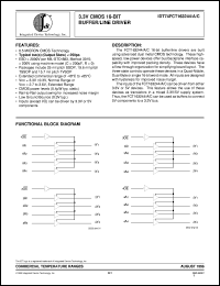 IDT74FCT163244PA datasheet: 3.3V CMOS buffer/line driver IDT74FCT163244PA