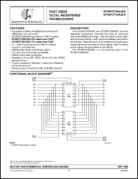 IDT29FCT53CSOB datasheet: Fast CMOS octal registered transceivers IDT29FCT53CSOB