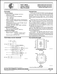 IDT74157DTQB datasheet: Fast CMOS quad 2-input multiplexer IDT74157DTQB