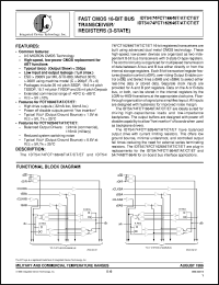 IDT74FCT162646CTE datasheet: Fast CMOS 16-bit bus transceiver/registers (3-state) IDT74FCT162646CTE