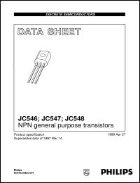 JC547A datasheet: NPN general purpose transistors JC547A