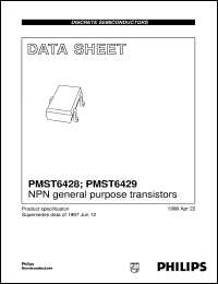 PMST6429 datasheet: NPN general purpose transistors PMST6429