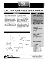 CS5155HGD16 datasheet: SPU 5-bit synchronous buck controller CS5155HGD16