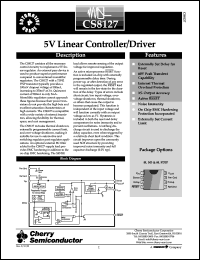 CS8127YDR8 datasheet: 5V linear controller/driver CS8127YDR8
