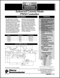 CS51021ED16 datasheet: Enhanced current mode PWM controller CS51021ED16