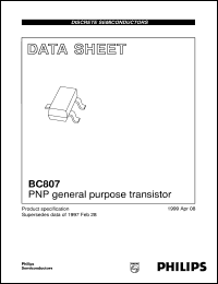 BC807-25 datasheet: PNP general purpose transistor BC807-25
