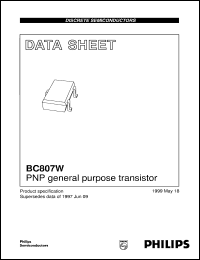BC807-16W datasheet: PNP general purpose transistor BC807-16W