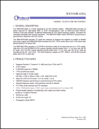 W83194R-630A datasheet: 166MHz clock synthesizer for SIS 540/630 chipset W83194R-630A