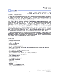 W78C438CF-40 datasheet: 8-bit microcontroller W78C438CF-40