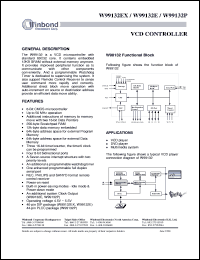 W99132P datasheet: VCD controller W99132P