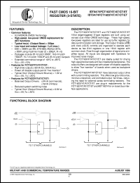 IDT74FCT16374ETE datasheet: Fast CMOS 16-bit register (3-state) IDT74FCT16374ETE