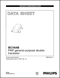 BCV64B datasheet: PNP general purpose double transistor BCV64B