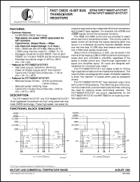 IDT74FCT162652ATE datasheet: Fast CMOS 16-bit bus transceiver/register IDT74FCT162652ATE