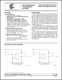 IDT74FCT162841CTE datasheet: Fast smos 20-bit transparent latche IDT74FCT162841CTE