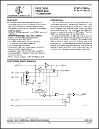 IDT54FCT833AEB datasheet: Fast smos parity bus transceiver IDT54FCT833AEB