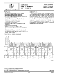 IDT74FCT299EB datasheet: Fast smos 8-input universal shift register IDT74FCT299EB