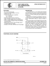 IDT74FCT623CTEB datasheet: Fast smos octal bus transceiver IDT74FCT623CTEB