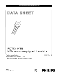 PDTC114TS datasheet: NPN resistor-equipped transistor PDTC114TS