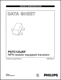 PDTC123JEF datasheet: NPN resistor-equipped transistor PDTC123JEF