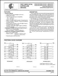 IDT74FCT2240DTQB datasheet: Fast smos octal buffer/line driver IDT74FCT2240DTQB