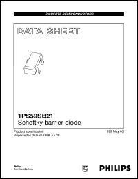 1PS59SB21 datasheet: Schottky barrier diode 1PS59SB21