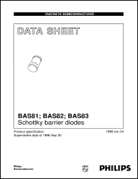 BAS81 datasheet: Schottky barrier diodes BAS81