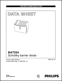 BAT254 datasheet: Schottky barrier diode BAT254