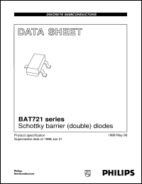 BAT721A datasheet: Schottky barrier (double) diodes BAT721A