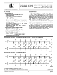 IDT74FCT2374DTQB datasheet: Fast CMOS octal D register (3-state) IDT74FCT2374DTQB