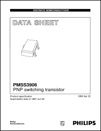 PMSS3906 datasheet: PNP switching transistor PMSS3906