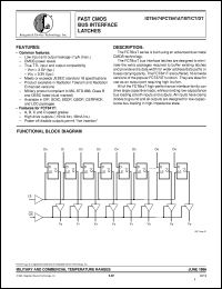 IDT74FCT841DTQB datasheet: Fast CMOS bus interface latche IDT74FCT841DTQB