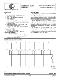 IDT74FCT2827CTQB datasheet: Fast CMOS 10-bit buffer IDT74FCT2827CTQB