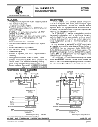 IDT7217L65G datasheet: 16x16 parallel CMOS multiplier IDT7217L65G