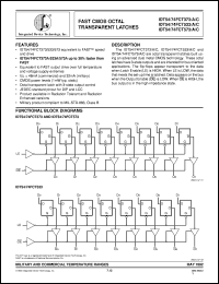 IDT74FCT573CE datasheet: Fast CMOS octal transparent latche IDT74FCT573CE