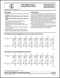 IDT74FCT534CEB datasheet: Fast CMOS octal D register (3-state) IDT74FCT534CEB