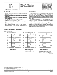 IDT74FCT241CEB datasheet: Fast CMOS octal buffer/line driver IDT74FCT241CEB