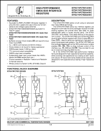 IDT74FCT825CSOB datasheet: High-performance CMOS bus interface register IDT74FCT825CSOB