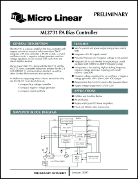 ML2731ET datasheet: PA bias controller ML2731ET