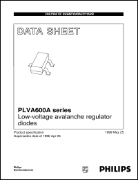 PLVA650A datasheet: Low-voltage avalanche regulator diodes PLVA650A