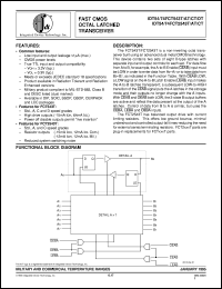 IDT74FCT543DTQB datasheet: Fast CMOS octal latched transceiver IDT74FCT543DTQB