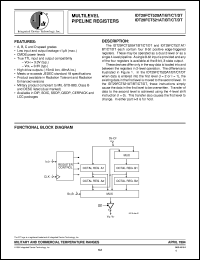 7429FCT2520DTQB datasheet: Multilevel pipeline register 7429FCT2520DTQB