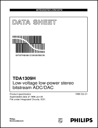 TDA1309H/N3 datasheet: Low-voltage low-power stereo bitstream ADC/DAC TDA1309H/N3