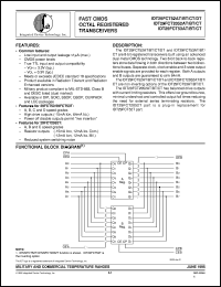 7429FCT2053CTQB datasheet: Fast CMOS octal registered transceiver 7429FCT2053CTQB