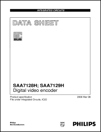 SAA7129H/00 datasheet: Digital video encoder SAA7129H/00