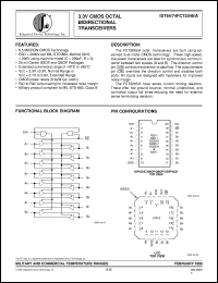 IDT74FCT3245AQ datasheet: 3.3V CMOS octal bidirectional transceiver IDT74FCT3245AQ