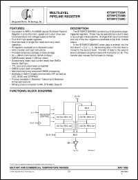 IDT29FCT520ASO datasheet: Multilevel pipeline register IDT29FCT520ASO