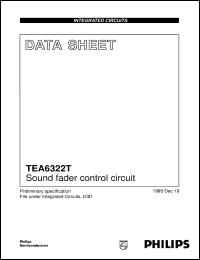 TEA6322T datasheet: Sound fader control circuit TEA6322T