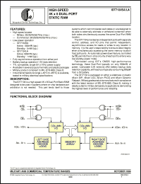 IDT7134SA20F datasheet: High-speed 4K x 8 dual-port static RAM IDT7134SA20F