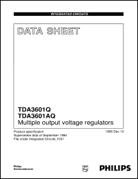 TDA3601Q/N2 datasheet: Multiple output voltage regulators TDA3601Q/N2