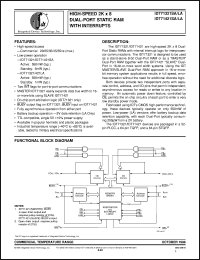 IDT71421SA45TF datasheet: High-speed 2K x 8 dual-port static RAM with interrupts IDT71421SA45TF